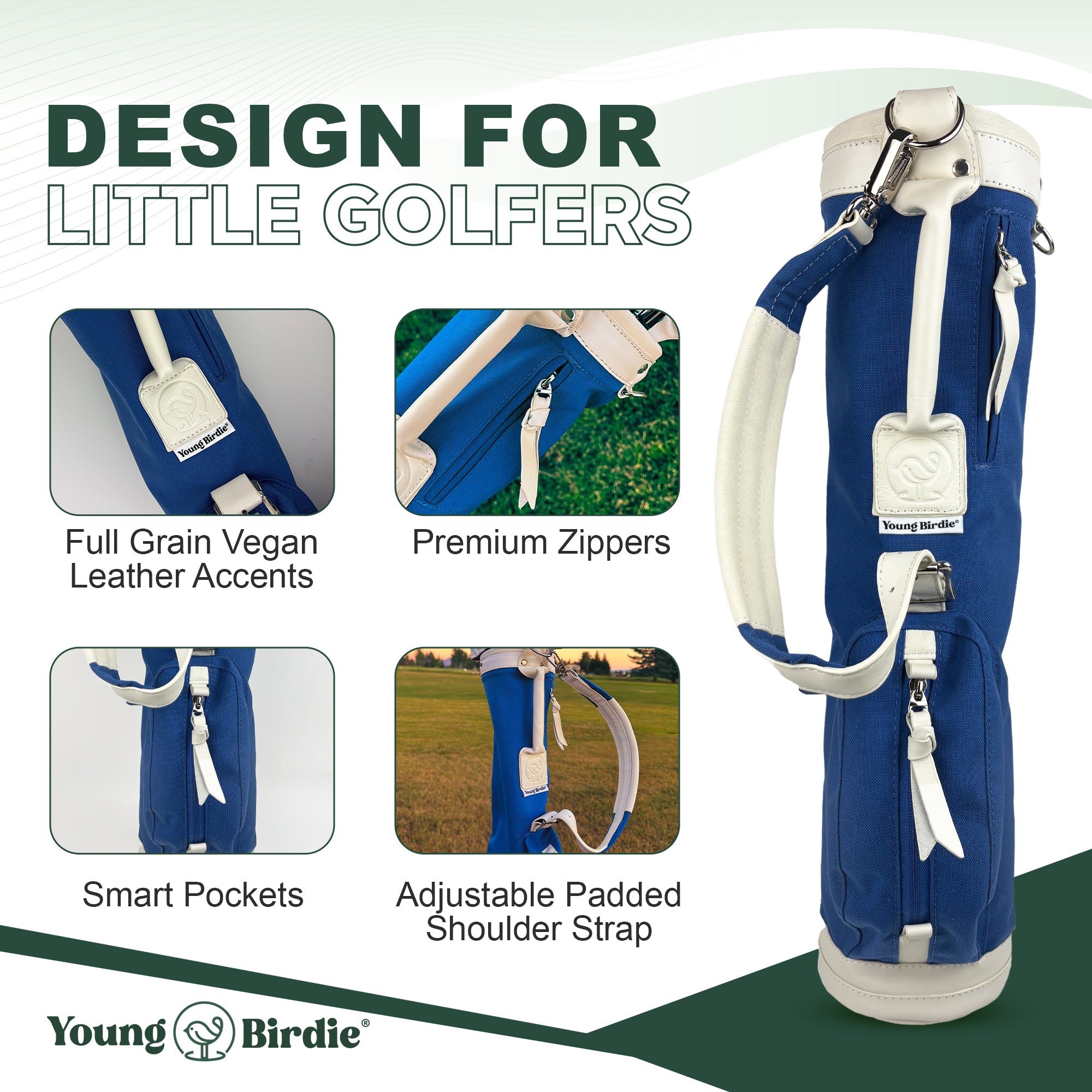 The Little Coast Toddler Golf Bag | Premium Kids Golf Bag